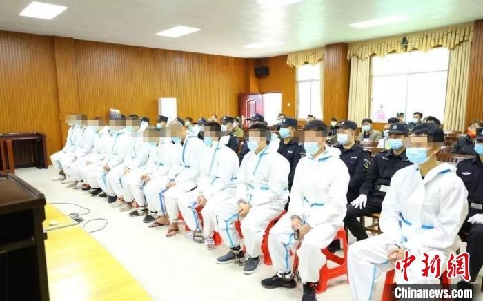 圖為庭審現(xiàn)場。　東蘭法院 攝