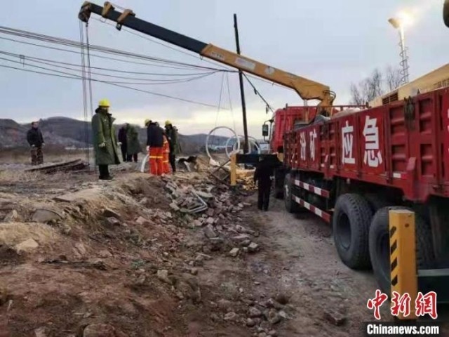 救援現(xiàn)場(chǎng)。 現(xiàn)場(chǎng)工作人員 供圖