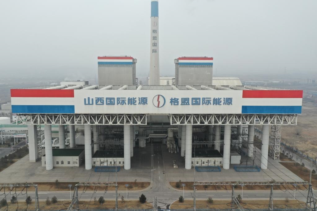 1月27日航拍的山西瑞光熱電有限責(zé)任公司。馮宇 攝