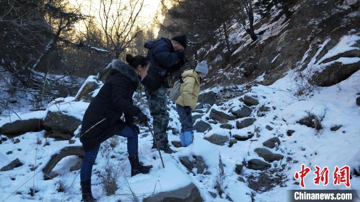 圖為工作人員發(fā)現(xiàn)疑似放歸雪豹的痕跡(資料圖)?！?nèi)蒙古賀蘭山國家級(jí)自然保護(hù)區(qū)供圖