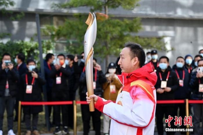 3月2日，北京2022年冬殘奧會火種采集儀式在中國盲文圖書館舉行，采集“希望之火”。 <a target='_blank' href='/'>中新社</a>記者 張興龍 攝