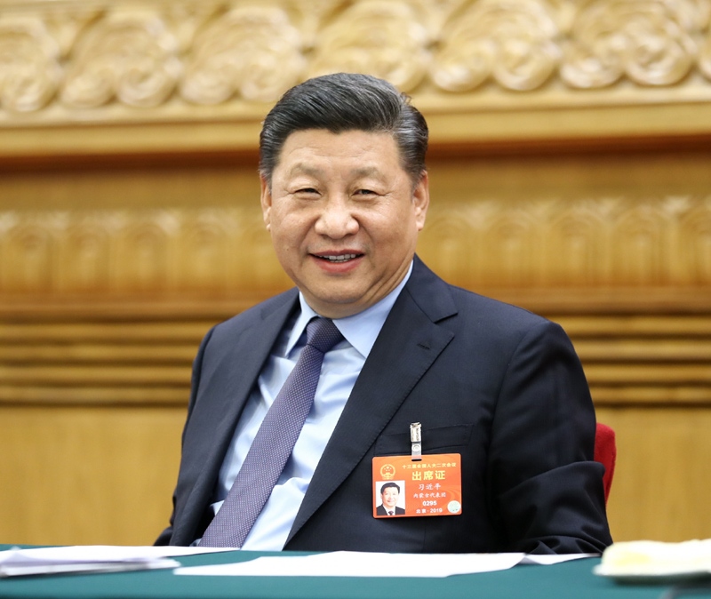 2019年3月10日，習(xí)近平總書記參加十三屆全國(guó)人大二次會(huì)議福建代表團(tuán)的審議。