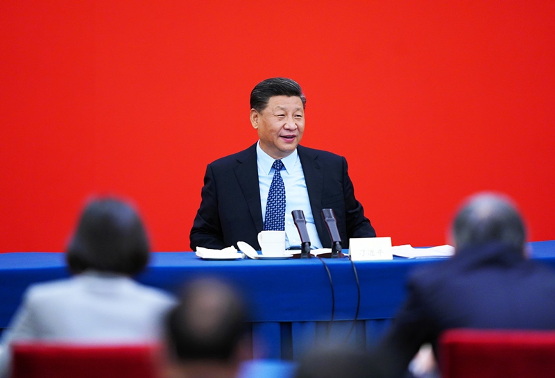 2020年5月23日上午，習(xí)近平總書記看望參加全國(guó)政協(xié)十三屆三次會(huì)議的經(jīng)濟(jì)界委員，并參加聯(lián)組會(huì)，聽(tīng)取意見(jiàn)和建議。