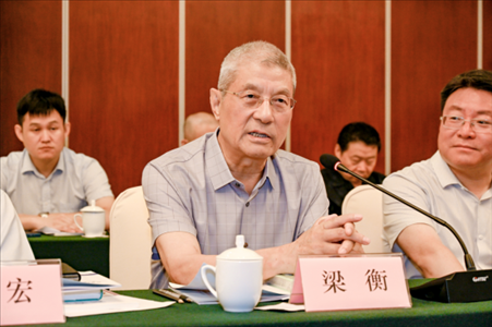 中國林業(yè)生態(tài)作家協(xié)會名譽主席梁衡發(fā)言。主辦方供圖