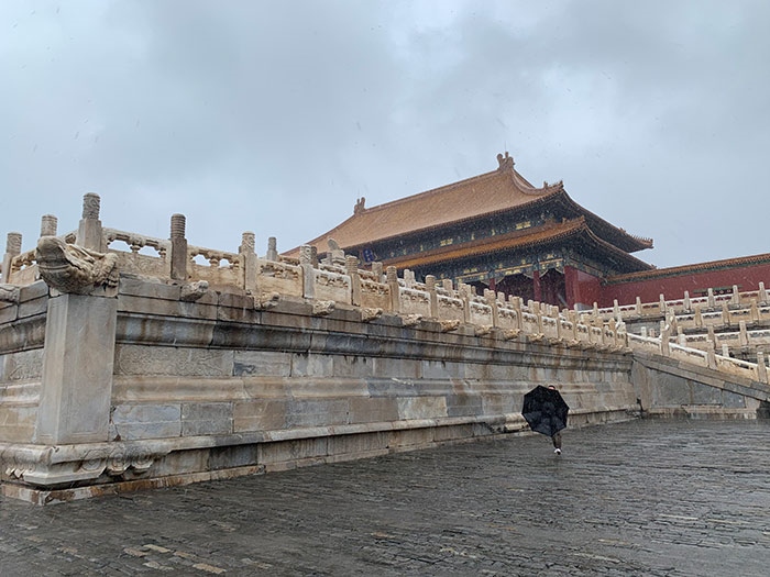 雨中故宮。人民網(wǎng)記者劉微 攝