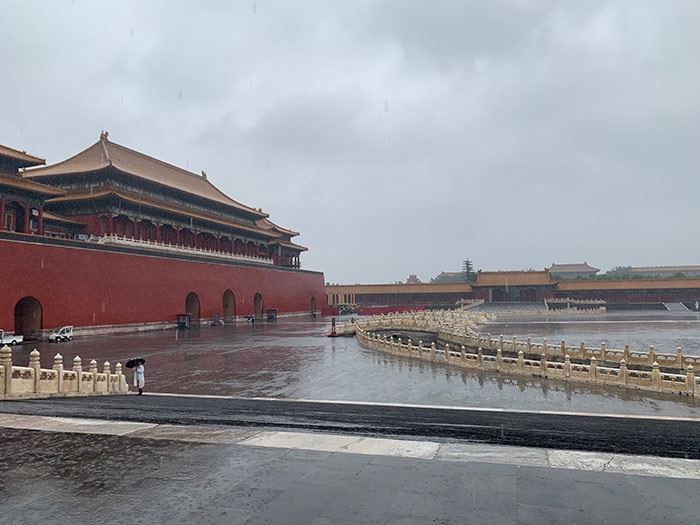 雨中故宮。人民網(wǎng)記者劉微 攝