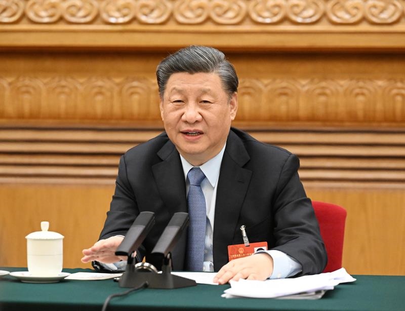 2023年3月5日，習近平總書記參加十四屆全國人大一次會議江蘇代表團審議。
