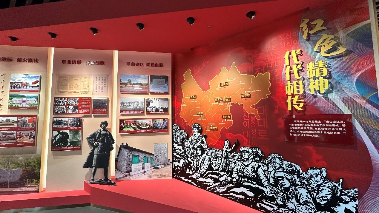 《千秋正氣-朝鮮族革命斗爭(zhēng)史陳列》展廳。人民網(wǎng)記者 金洪花攝