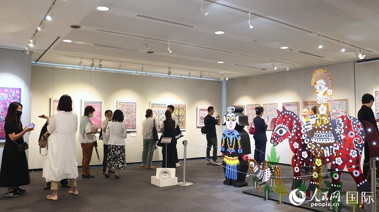 到場(chǎng)民眾觀看展覽。人民網(wǎng) 許可攝