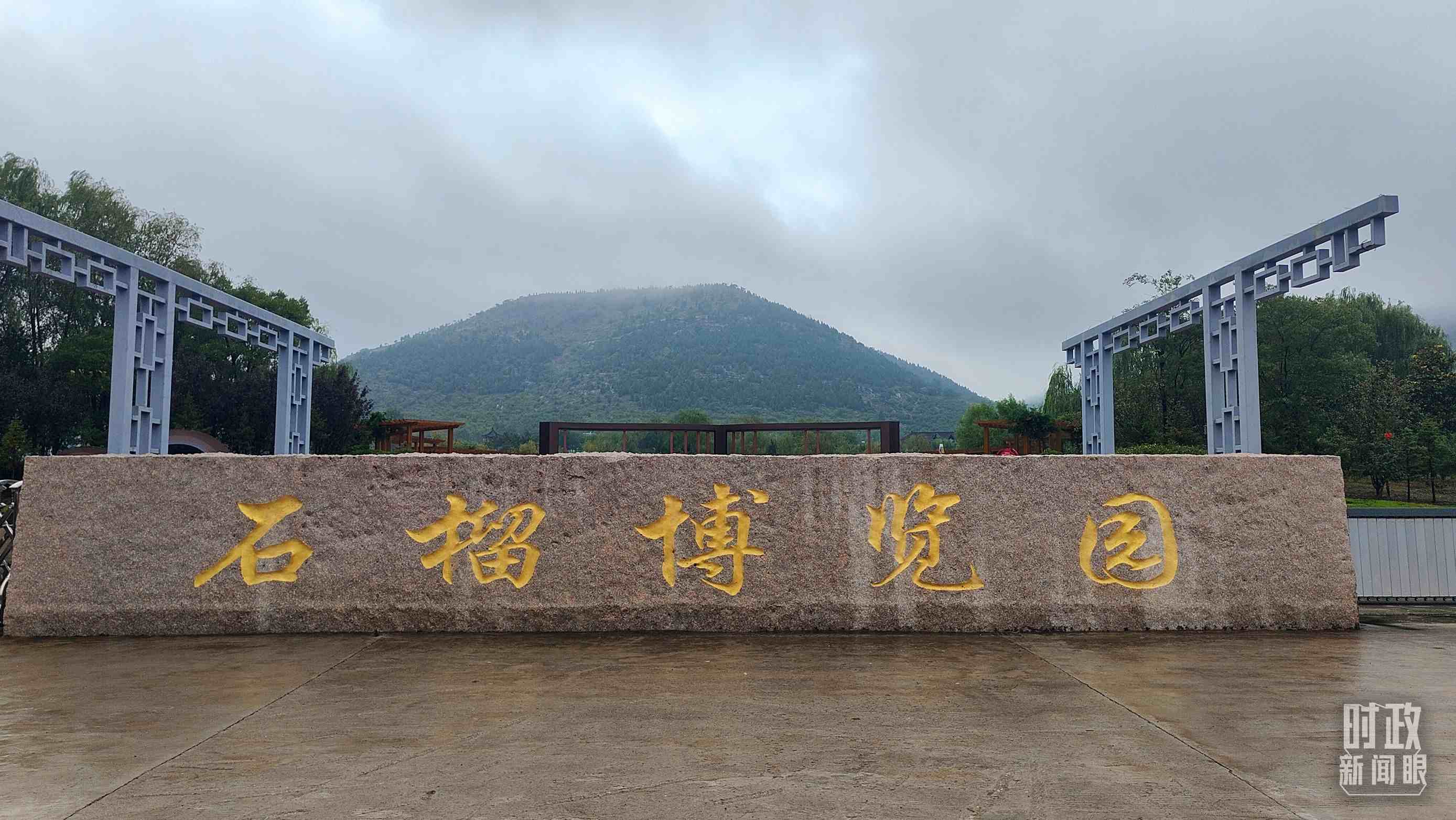 △石榴種質(zhì)資源庫位于石榴博覽園內(nèi)。（總臺央視記者楊立峰拍攝）