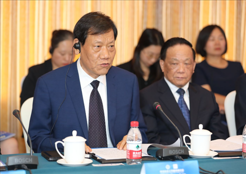 中國社會工作聯(lián)合會會長陳存根致辭。主辦方供圖