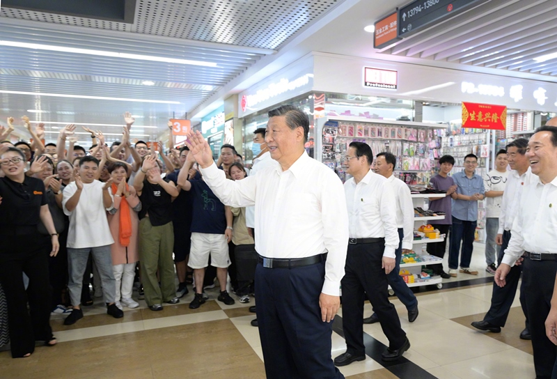 2023年9月20日，習(xí)近平總書記在浙江省金華市考察義烏國(guó)際商貿(mào)城。