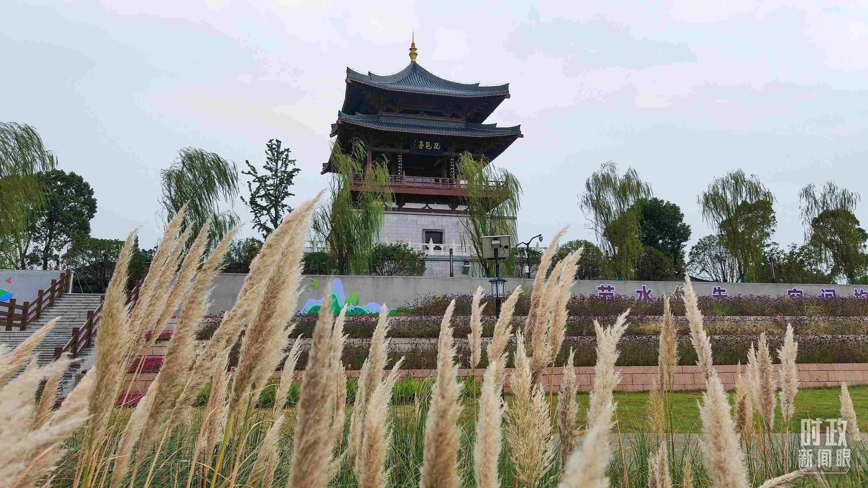 △長江國家文化公園九江城區(qū)段。（總臺央視記者程鋮拍攝）