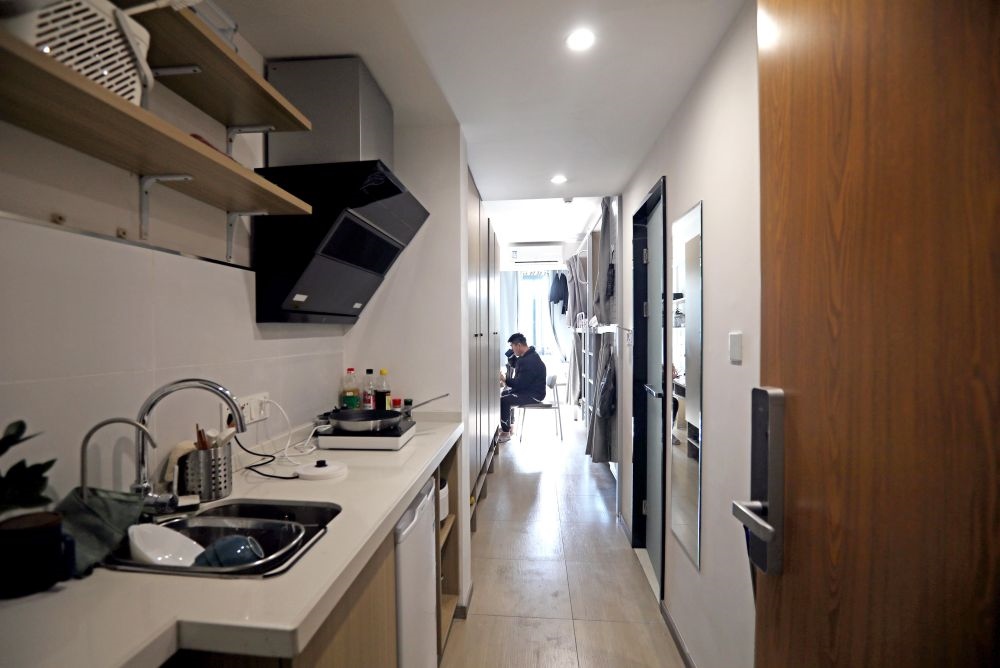 閔行區(qū)新時(shí)代城市建設(shè)者管理者之家內(nèi)部設(shè)施一應(yīng)俱全。