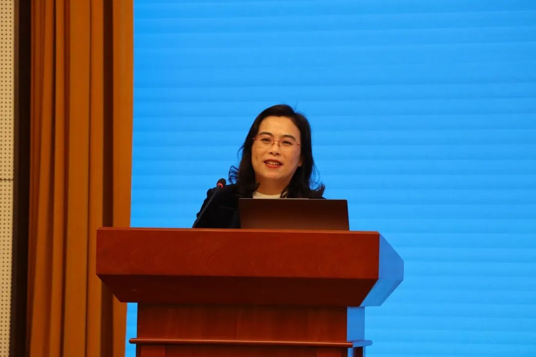 浙江師范大學副校長張建珍致辭。主辦方供圖