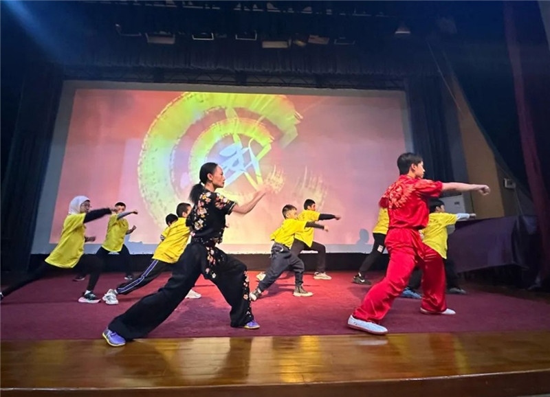 圖為2023“中華文化大樂園—埃及開羅營”閉幕式活動現場。主辦方供圖