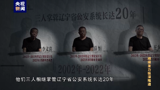 △李文喜、薛恒、王大偉在2021至2022年間先后落馬。