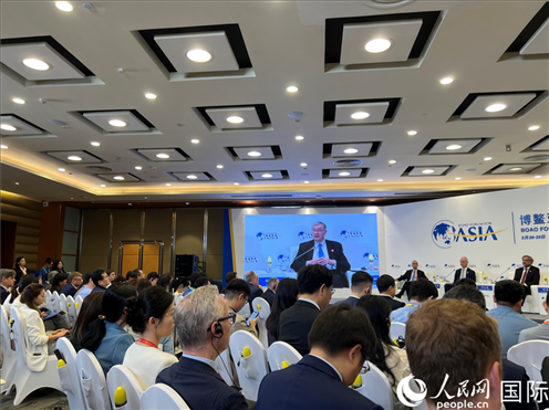 3月27日，博鰲亞洲論壇2024年年會(huì)“全球地緣政治展望”分論壇現(xiàn)場(chǎng)。人民網(wǎng) 艾里士攝