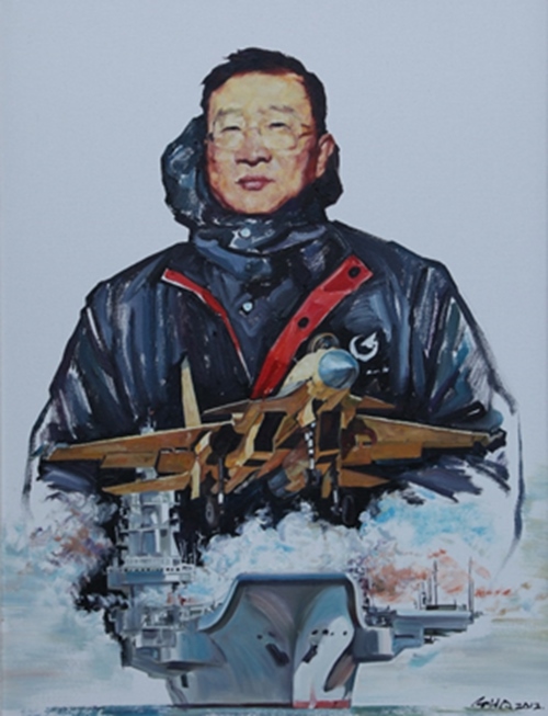 《羅陽(yáng)》油畫。校方供圖