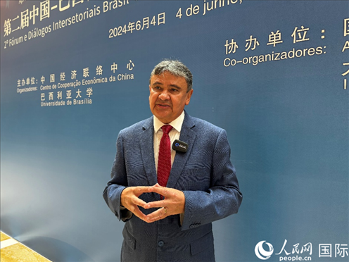 巴西社會發(fā)展部部長迪亞斯。 人民網(wǎng)記者 張榮攝