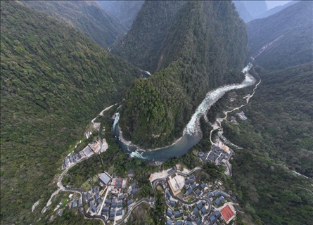 2023年3月10日，云南獨龍江航拍