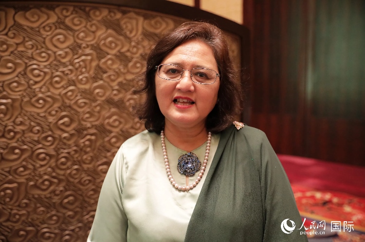 馬來西亞高教部高教司司長阿茲琳達接受人民網(wǎng)采訪。人民網(wǎng) 王婧攝
