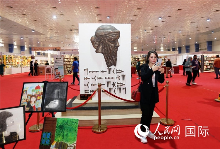 展廳一角。人民網(wǎng)中東中心分社奧馬爾·哈利勒攝