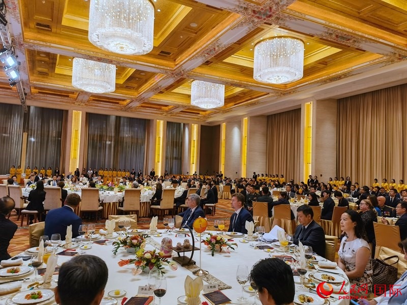 慶祝中俄建交75周年招待會(huì)在京舉行。人民網(wǎng)記者 李明琪攝
