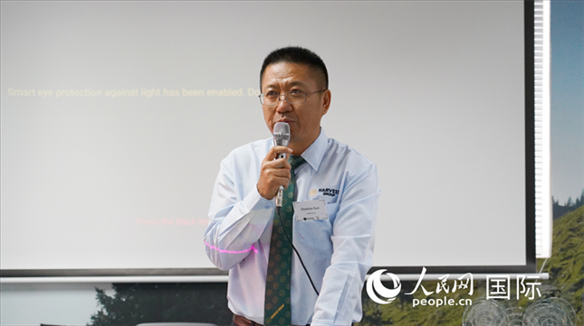 碩豐集團(tuán)董事長(zhǎng)孫曉棟發(fā)言。 人民網(wǎng) 張茜攝