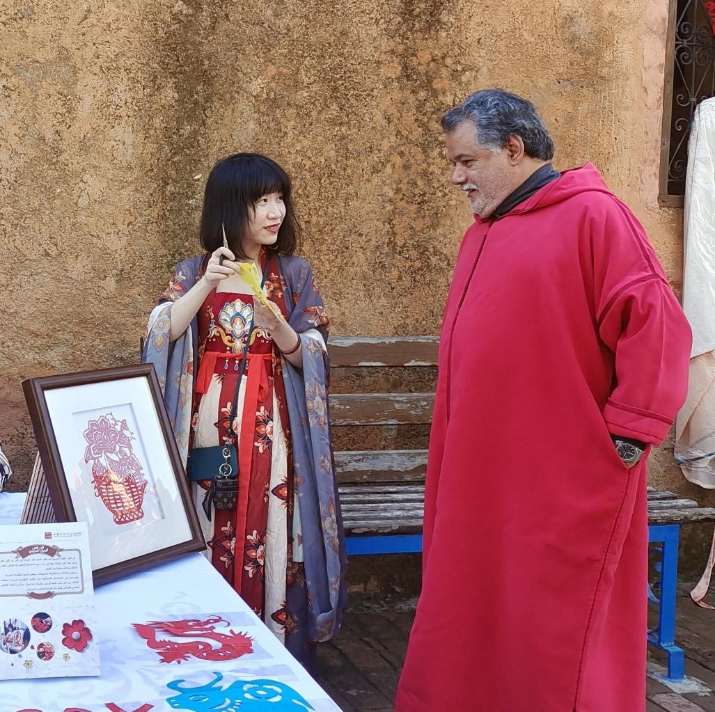 中國文化產(chǎn)品介紹。拉巴特中國文化中心供圖