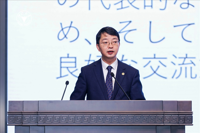 浙江大學(xué)副校長周江洪致辭。浙江大學(xué)供圖