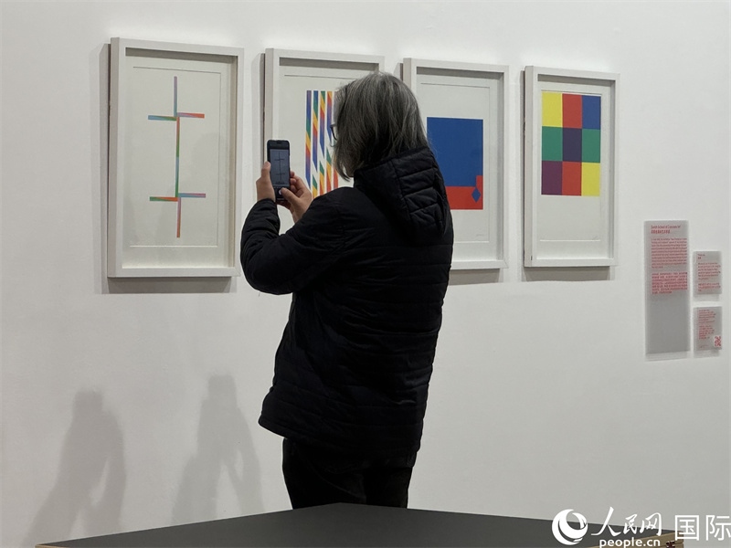 11月8日，觀眾在“瑞士經(jīng)典設計展”作品前駐足欣賞。人民網(wǎng) 謝瑩攝 