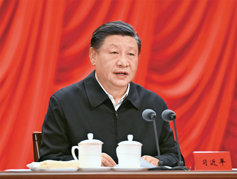 2023年2月7日，新進中央委員會的委員、候補委員和省部級主要領導干部學習貫徹習近平新時代中國特色社會主義思想和黨的二十大精神研討班在中央黨校（國家行政學院）開班。中共中央總書記、國家主席、中央軍委主席習近平在開班式上發(fā)表重要講話。 新華社記者 李學仁/攝