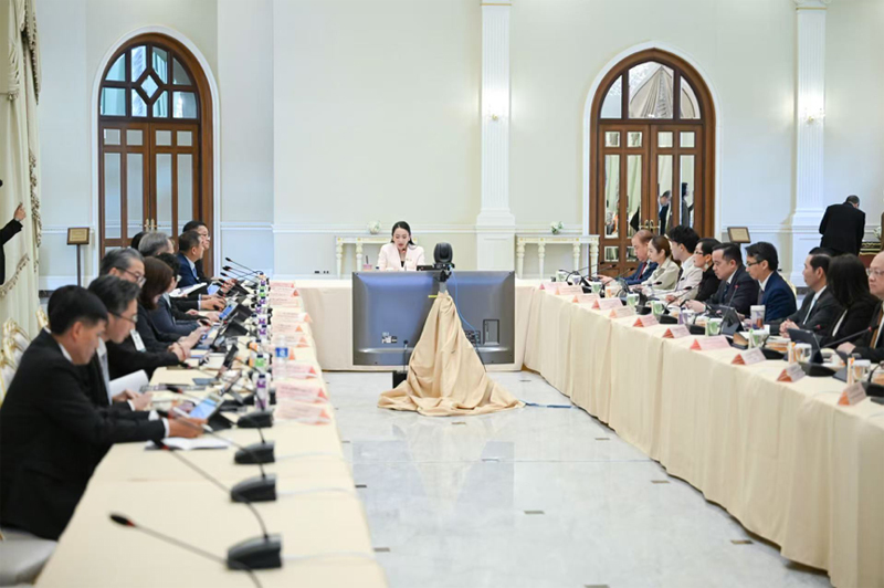 會議現(xiàn)場。泰國總理府供圖