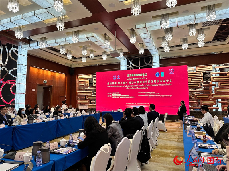 第五屆中泰智庫(kù)論壇現(xiàn)場(chǎng)。人民網(wǎng) 孫書宇攝