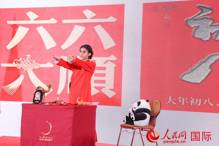 快板表演。人民網(wǎng)記者任皓宇攝